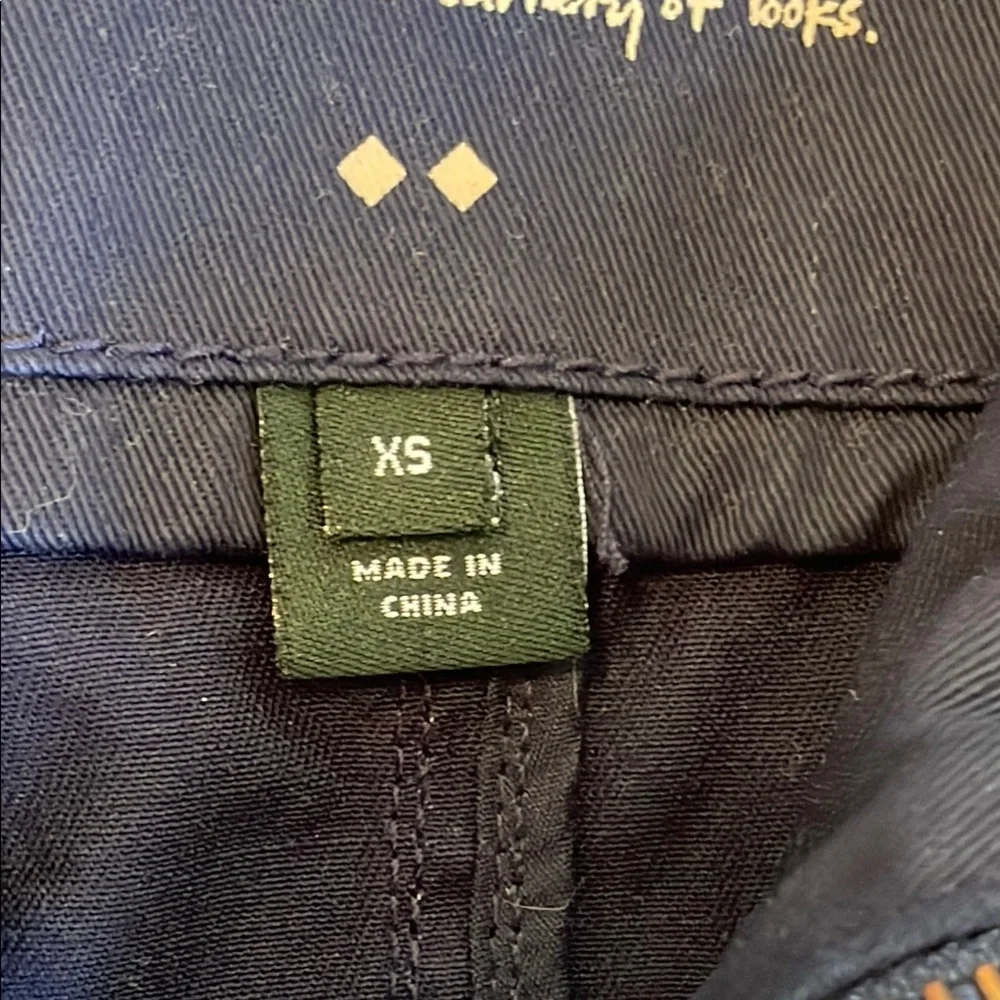 J.Crew Utility Jacket Womens XS Navy Military Field Jacket Gold Buttons